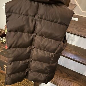 Brown Puffer Vest - J Crew